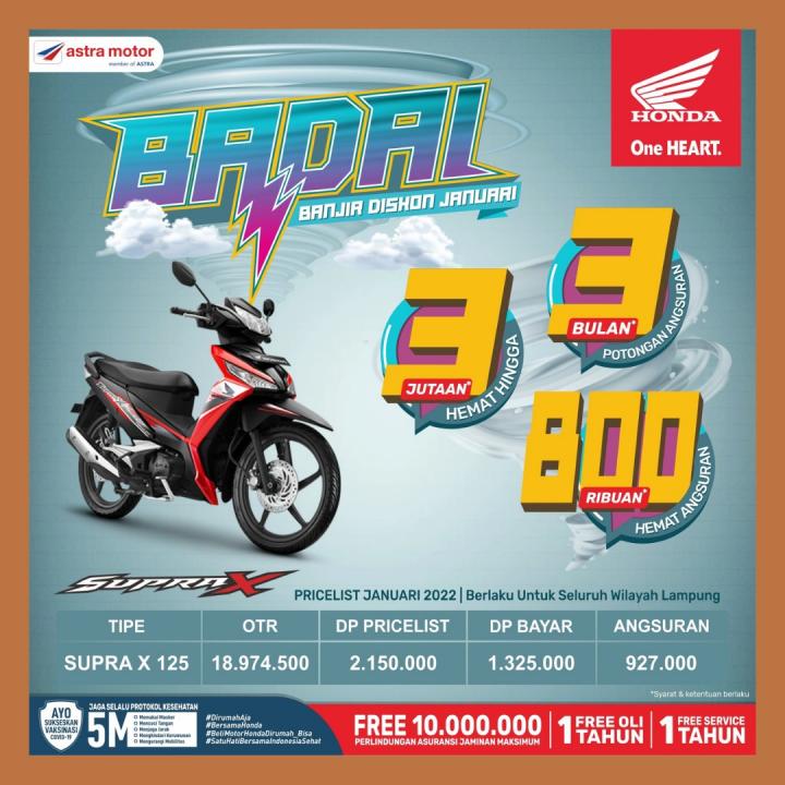 Sambut Awal Tahun 2022, Astra Motor Natar Bagikan Program Bertajuk Badai